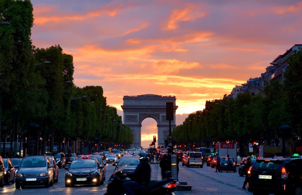 View of the Arc de Triomphe - Free things to do in Paris 