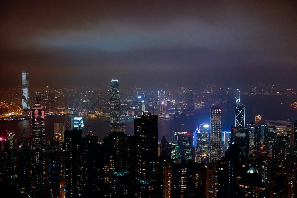 Hongkong night view